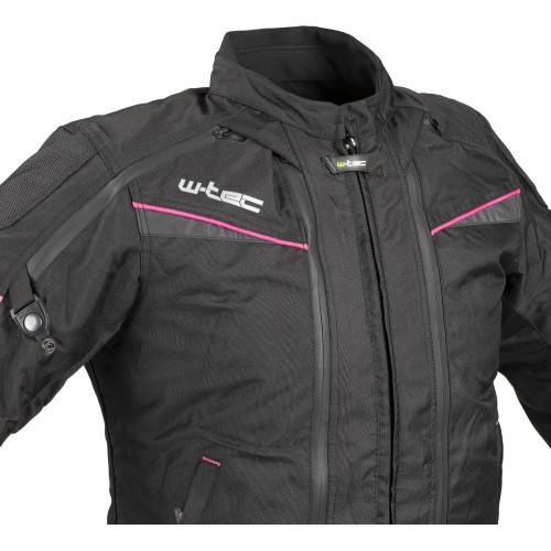 Sieviešu motociklista jaka W-TEC Progair Lady - Melna-fluo