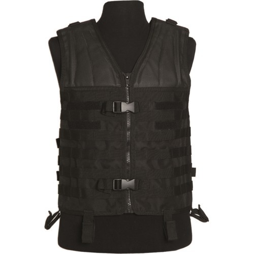 BLACK MOLLE CARRIER VEST