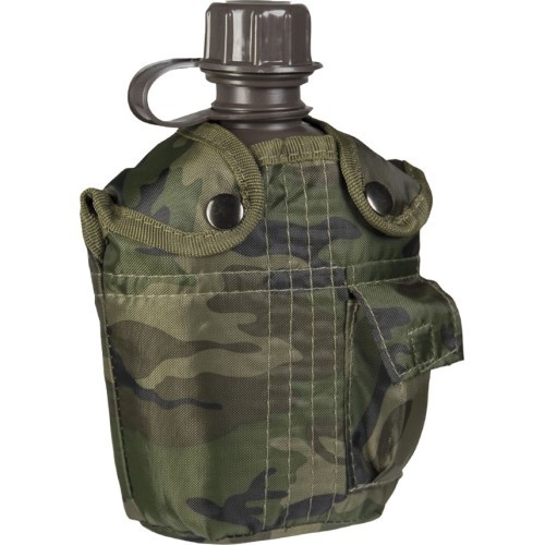 ASV stila plastmasas pudele ar pārsegu 1 l