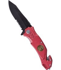 RED ′FIRE BRIGADE′ ONE-HAND KNIFE