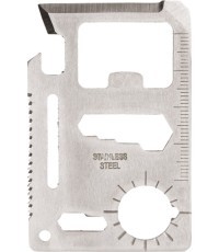 SURVIVAL TOOL CARD BLANK WITH POUCH