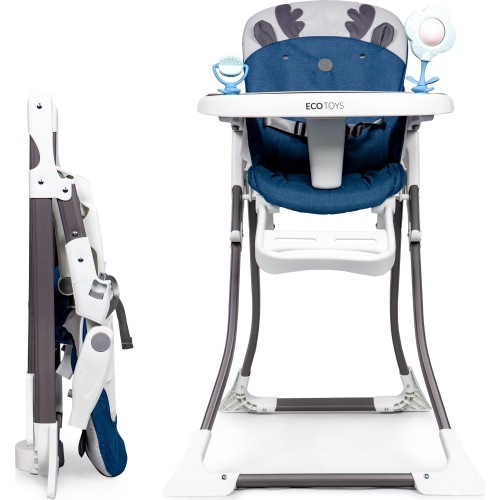 Feeding Chair Eco Toys Reindeer, Blue