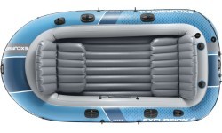 Piepūšamā laiva Intex Excursion 4, 4 personām, ar pumpi, 2 airi un soma 66324