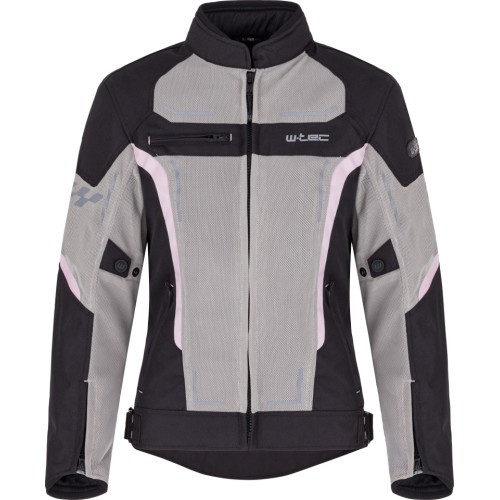 Sieviešu vasaras motocikla jaka W-TEC Mirelia - Melna-pelēka-fluo