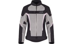 Sieviešu vasaras motocikla jaka W-TEC Mirelia - Melna-pelēka-fluo