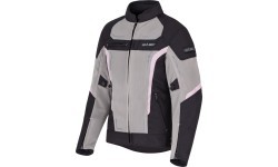 Women’s Summer Motorcycle Jacket W-TEC Mirelia - Black-Grey-Fluo