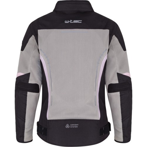 Women’s Summer Motorcycle Jacket W-TEC Mirelia - Black and grey
