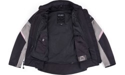 Women’s Summer Motorcycle Jacket W-TEC Mirelia - Black and grey