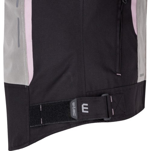 Women’s Summer Motorcycle Jacket W-TEC Mirelia - Black and grey