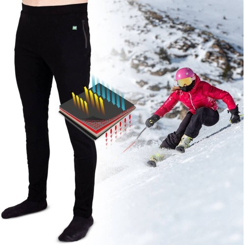 Vīriešu apsildāmās bikses W-TEC Insupants - Melna
