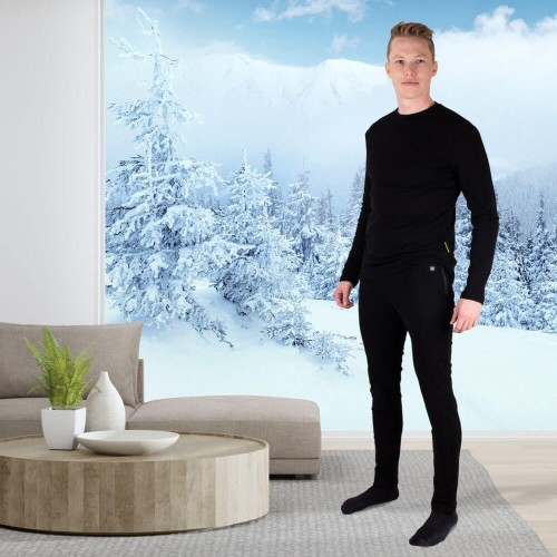 Vīriešu apsildāmās bikses W-TEC Insupants - Melna