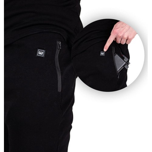 Мужские утепленные брюки W-TEC Insupants - Чёрный