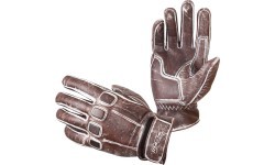 Leather Motorcycle Gloves W-TEC Rifteur - Brown