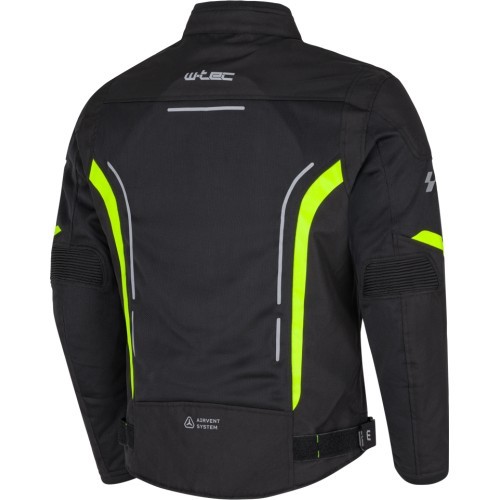 Vīriešu vasaras moto jaka W-TEC Mirelio - Melns un pelēks