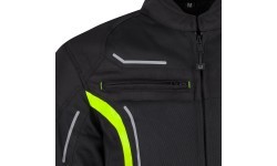 Men’s Summer Motorcycle Jacket W-TEC Mirelio - Black and grey