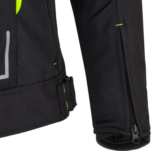 Men’s Summer Motorcycle Jacket W-TEC Mirelio - Black and grey