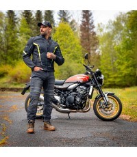 Men’s Summer Motorcycle Jacket W-TEC Mirelio - Gray-blue-red