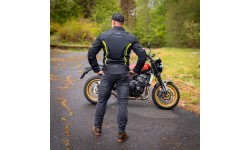 Men’s Summer Motorcycle Jacket W-TEC Mirelio - Gray-blue-red