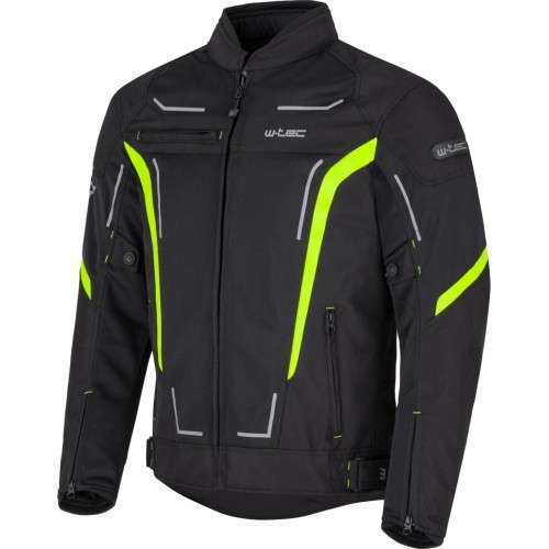 Vīriešu vasaras moto jaka W-TEC Mirelio - Pelēks-zils-sarkans