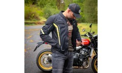 Men’s Summer Motorcycle Jacket W-TEC Mirelio - Gray-blue-red