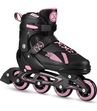 NH382 2IN1 ENZO ROLLER SKATES WITH NILS EXTREME HOCKEY BLADE - Beige 