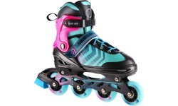 NH18192A 4IN1 IN-LINE SKATES/HOCKEY ICE SKATES - Black, violet