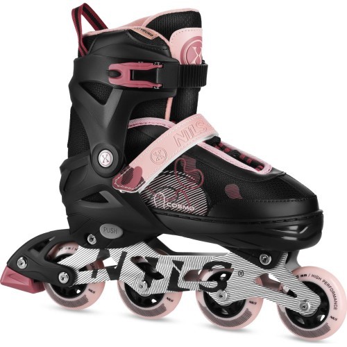 Skrituļslidas NILS Extreme Cosmo NA13808 rozā - NA13808 COSMO ROLLERS PINK NILS EXTREME