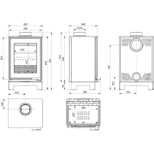 Печь KAWMET HARITA S15v Basic ECO
