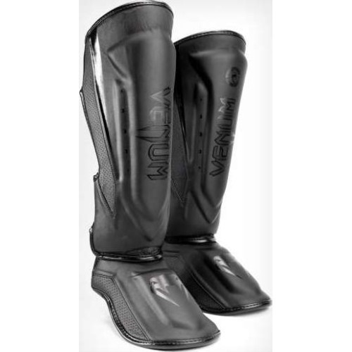 Защита голени Venum Elite Evo, черная/черная