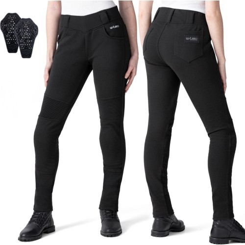 Women’s Motorcycle Leggings W-TEC Lukrecia Base - Black