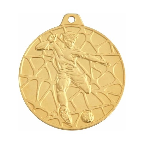 Medal E11 Football - 50 mm - Gold