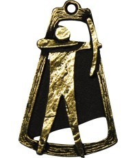 Medal MTL755 Archery - 90 mm - Gold