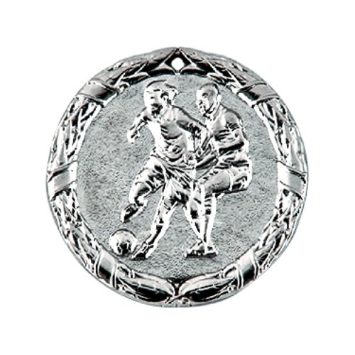 Medaļa ZS5003 Futbols - 50 mm - Sudrabs