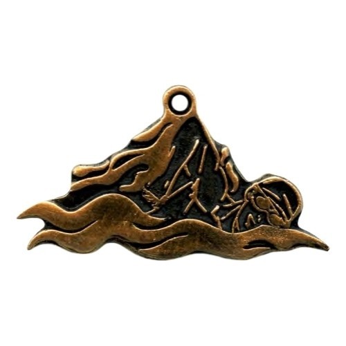 MTL826 Swimming Medal - 35 mm - Gold