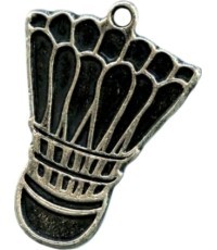 Medaļa MTL824 Badmintons - 60 mm - Sudrabs