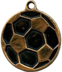 Medal MTL818 Football - 45 mm - Gold