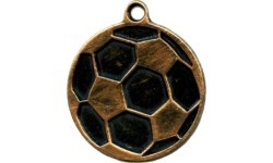 Medaļa MTL818 Futbols - 45 mm - Zelts