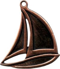 Медаль MTL816 Парусный спорт - 60 mm - Бронза