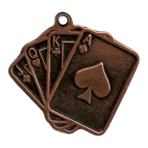 MTL814 Cards Medal - 55 mm - Bronza