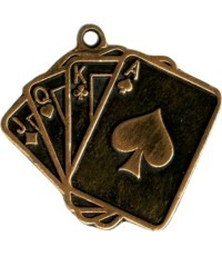 MTL814 Cards Medal - 55 mm - Gold