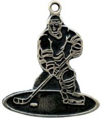 Medal MTL813 Ice Hockey - 65 mm - Silver