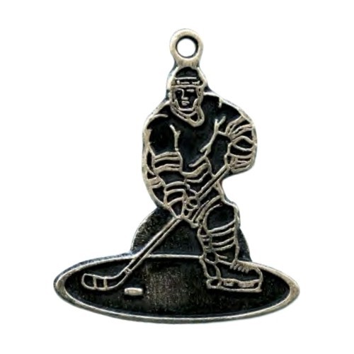 Medal MTL813 Ice Hockey - 65 mm - Silver