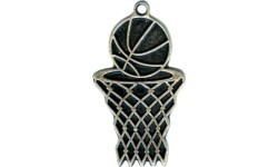Medal MTL812 Basketball - 70 mm - Silver