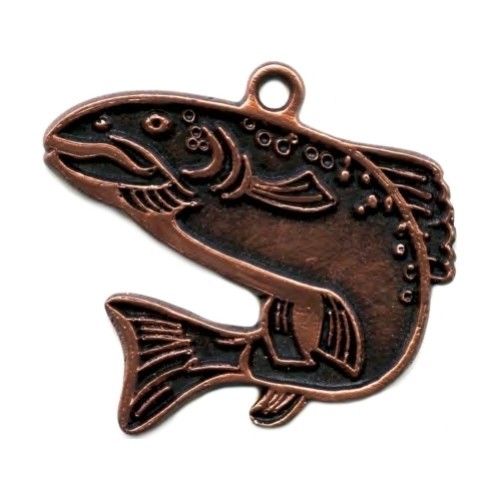 Medal MTL810 Fish - 60 mm - Bronza