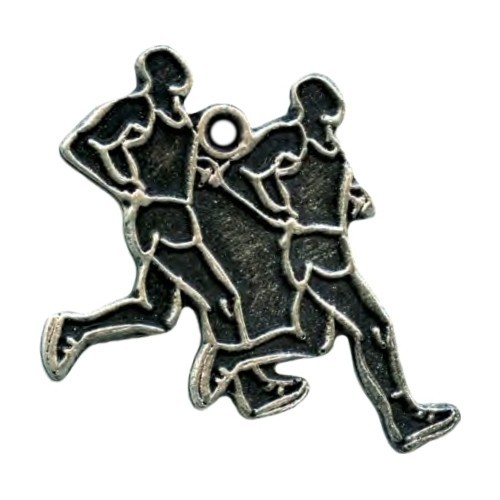 MTL808 Running Medal - 70 mm - Silver