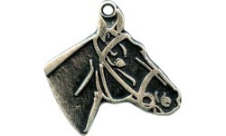 MTL807 Horse Medal - 50 mm - Silver