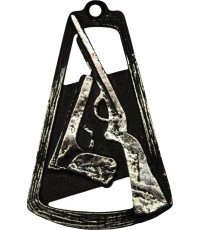 Medal MTL767 Shooting - 90 mm - Silver