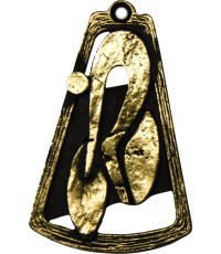 Medal MTL763 Bicycle - 90 mm - Gold