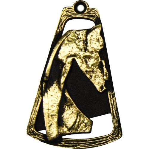 Medal MTL762 Horse - 90 mm - Gold