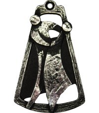 MTL759 Dance Medal - 90 mm - Silver